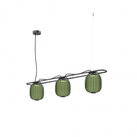 Lampe de plafond LED Krista Vert (3x10W)