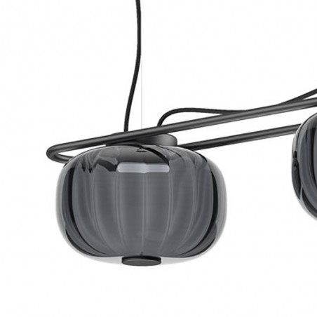 Lampe de plafond LED Krista Fumee (2x19W)