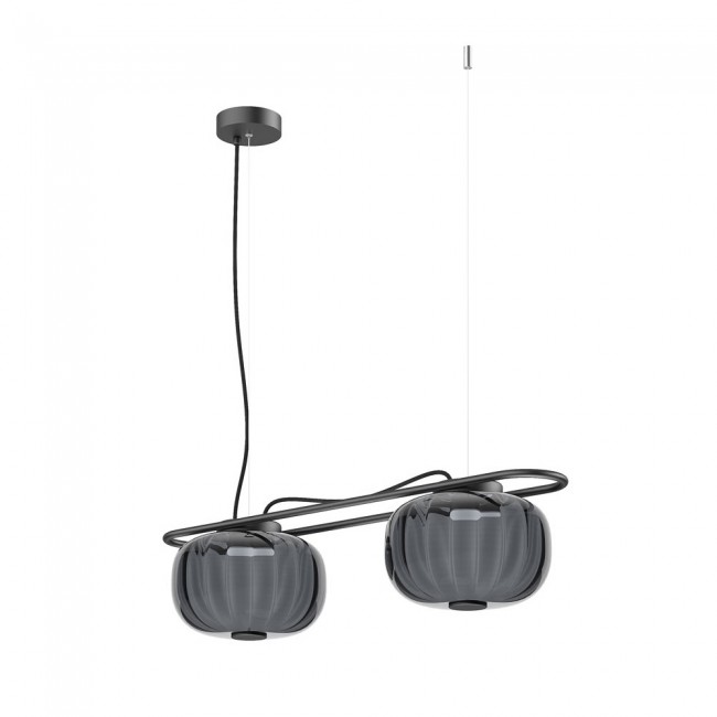 Lampe de plafond LED Krista Fumee (2x19W)