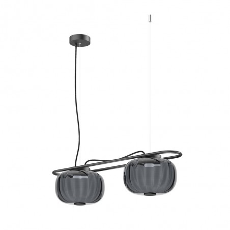 Lampe de plafond LED Krista Fumee (2x19W)