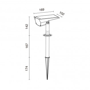 Spot LED d'exterieur Lumber (2W)
