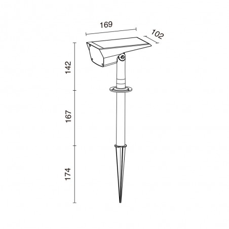 Spot LED d'exterieur Lumber (2W)