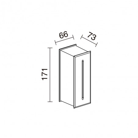 Applique encastrée extérieure à LED Dambel (3W)