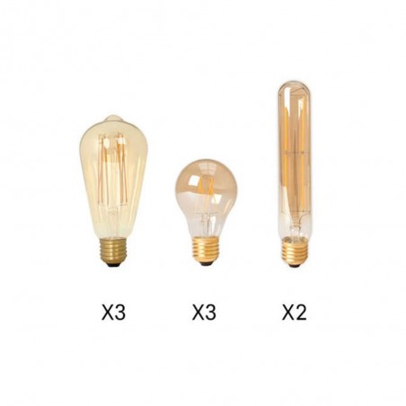 Lot x 8 ampoules E27 lampe de plafond Ilo-Ilo