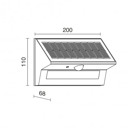 Applique solaire LED avec capteur Tona II (6W)