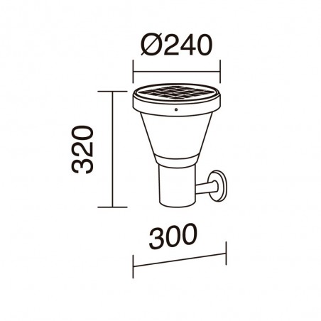 Applique solaire extérieure LED Ergo 2CCT (4.5W)