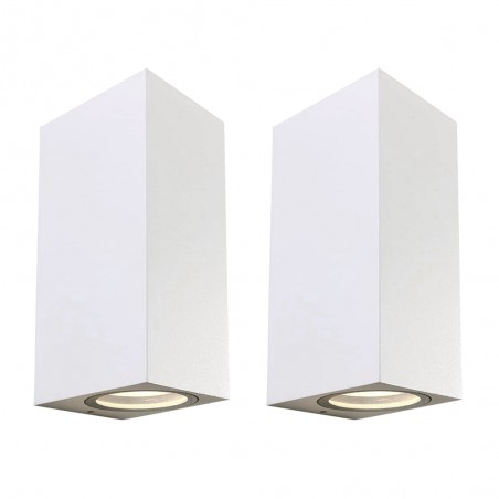 Lot 2 x Applique Murale Exterieur Classic (2 lumieres)
