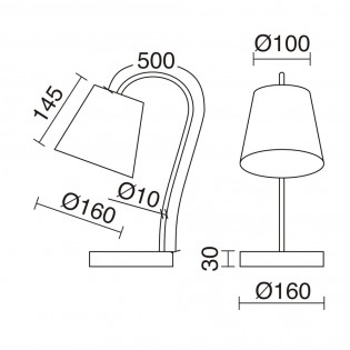 Lampe de bureau Montecarlo