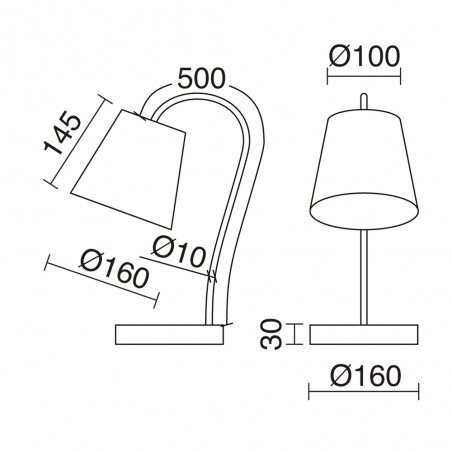 Lampe de bureau Montecarlo