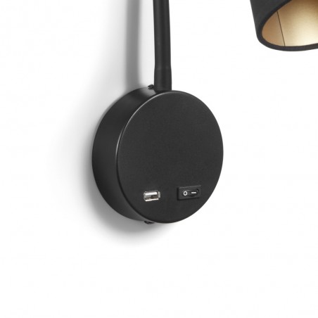 Applique avec interrupteur et USB Montecarlo