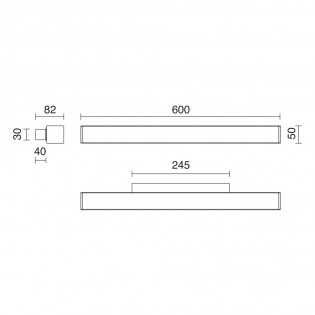 Applique murale salles de bains LED Lits (9W)