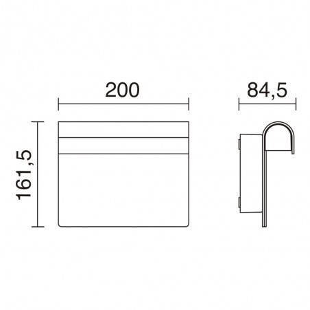 Applique d'exterieur LED Number (7W)