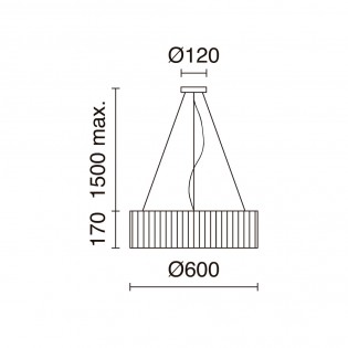 Suspension LED Vorada (25W)