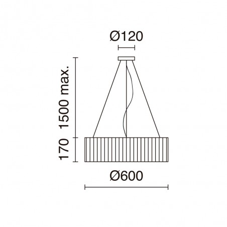 Suspension LED Vorada (25W)