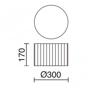 Plafonnier LED Vorada (12W)