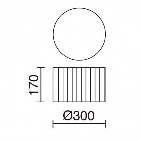 Plafonnier LED Vorada (12W)