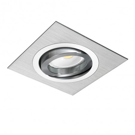 Encastré LED CLASSIC carré aluminium (8W)