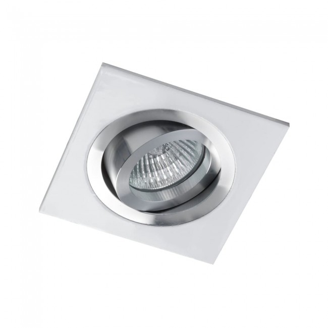 Encastré LED CLASSIC carré aluminium blanc (8W)