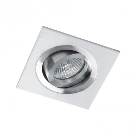 Encastré LED CLASSIC carré aluminium blanc (8W)