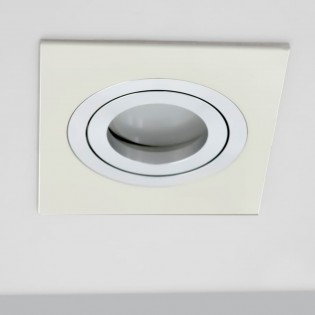 Encastré LED CLASSIC carré aluminium blanc (8W)