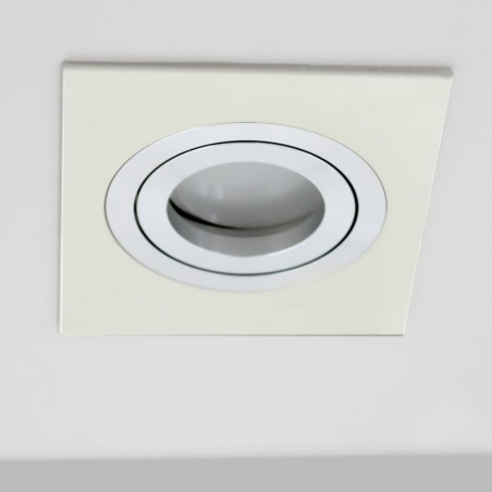 Encastré LED CLASSIC carré aluminium blanc (8W)