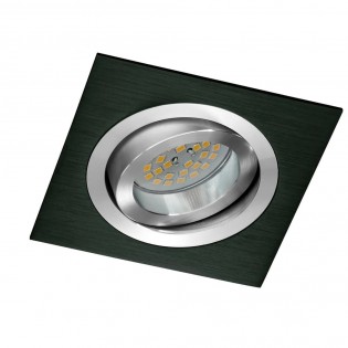 Encastré LED CLASSIC carré noir (8W)