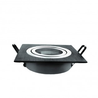 Encastré LED CLASSIC carré noir (8W)