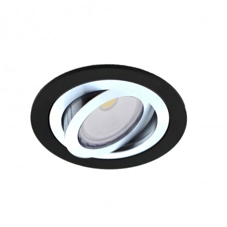 Encastré de plafond LED Classic Rond Noir (8W)