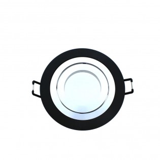 Encastré de plafond LED Classic Rond Noir (8W)