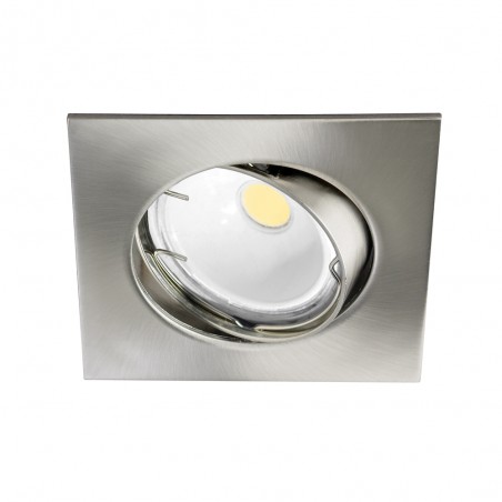 Encastré de plafond LED BASIC carré nickel (8W)