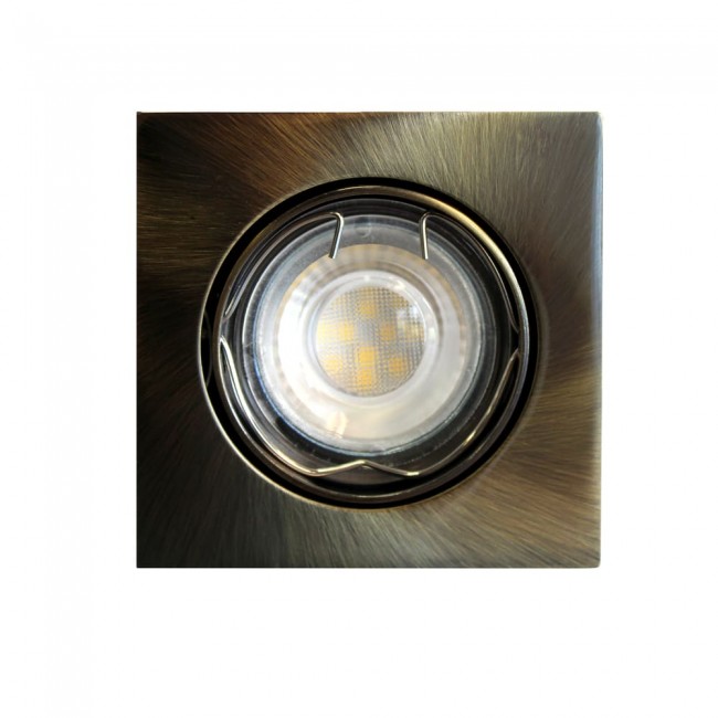 Encastré de plafond LED BASIC carré vieil or (8W)