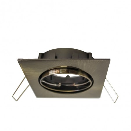 Encastré de plafond LED BASIC carré vieil or (8W)