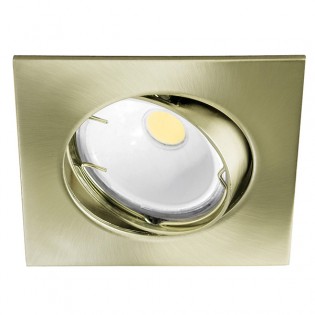 Encastré de plafond LED BASIC carré vieil or (8W)