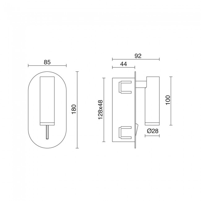 4 Spots LED Encastrés Blanc Chaud 3W - Éclairage Escalier Mur | ERWEY