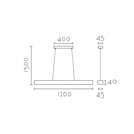Lampe de plafond LED Tirana (18W)