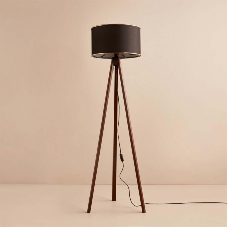 Lampadaire tripode Dorio Noir