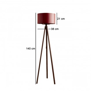 Lampadaire tripode Dorio Noir