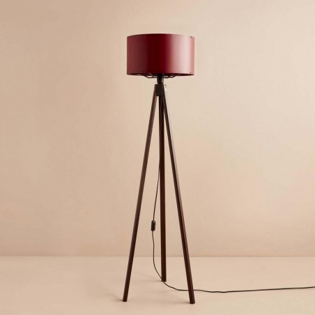 Lampadaire tripode Dorio Rouge