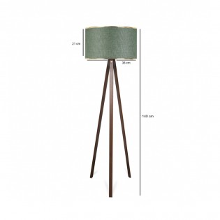 Lampadaire tripode Parnoe Khaki