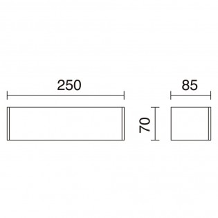 Applique Murale LED Rett (2x4W)