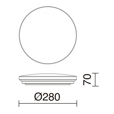 Plafonnier LED Carme Rimless (16.5W)