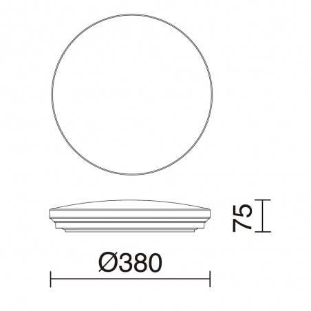 Plafonnier LED Carme Rimless (27.5W)