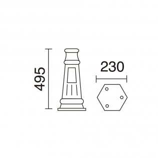 Socle de lampadaire Novolux M