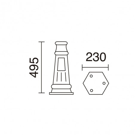 Socle de lampadaire Novolux M