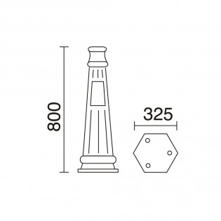 Socle de lampadaire Novolux L