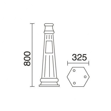 Socle de lampadaire Novolux L