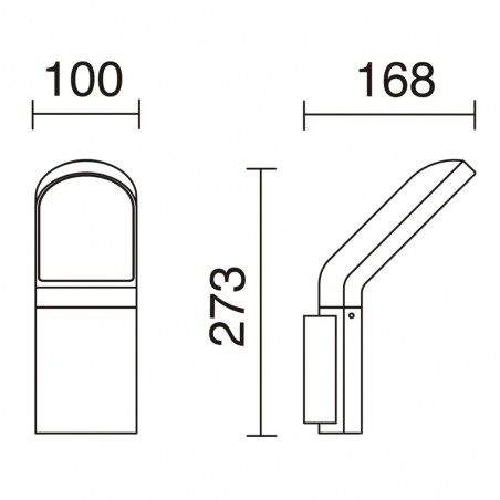 Applique Murale Exterieur LED Castello (10W)