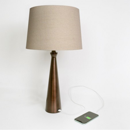 Lampe de table avec USB Pearl