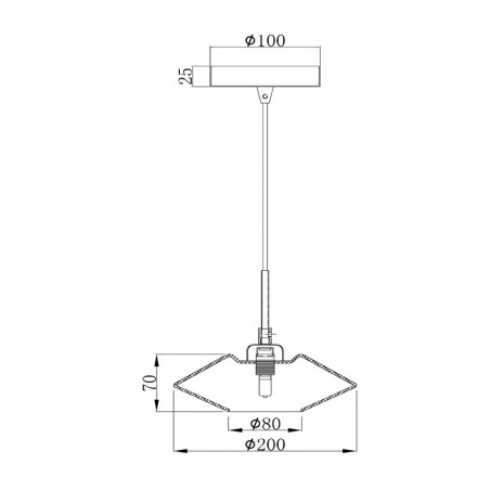 Lampe de plafond Trevor 20