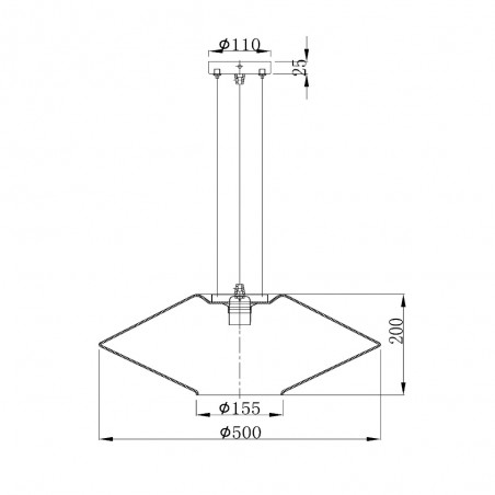 Lampe de plafond Trevor 50